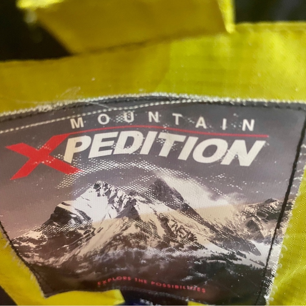 Xpedition Yellow & Navy Insulated Puffy Hooded Jacket Winter Coat Ski Ja… - Picture 9 of 16